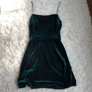 Velvet Green Dress
